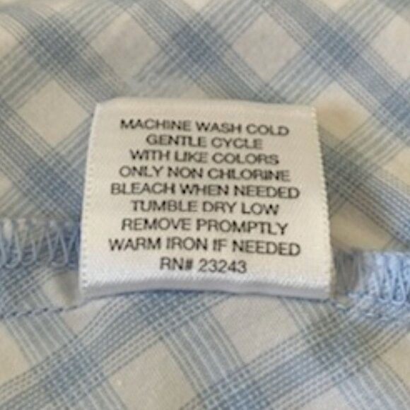 New York & Company Gingham Country Western Cowgirl Cowboy Shirt Ruffle - Picture 7 of 7